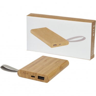 Logotrade promotional item image of: Tulda 5000 mAh bamboo power bank